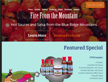 Tablet Screenshot of firefromthemountain.com